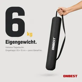 onbest Klapptisch Norderney Silber