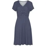vivance by lascana Jerseykleid Shirtkleid Geometrisch Blau 34