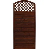 Andrewex Sichtschutzzaun Element Bordeaux Braun 180/195 cm x 90 cm