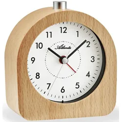 Quarzwecker ATLANTA "3145", braun (buchefarben), Wecker, Holzgehäuse, Licht