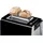 Bosch Toaster Styline TAT8613N, integrierter Brötchenaufsatz, Liftfunktion, Auftaufunktion, Abschaltautomatik, Brotzentrierung, Edelstahl/schwarz