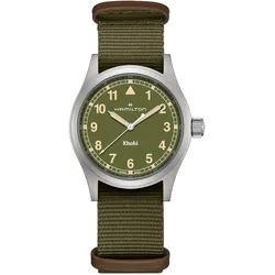 Hamilton H69401960 Unisex Armbanduhr Khaki Field Quarz Grün 38 mm