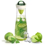bremermann Getränkeflasche mit Infuserstab und Zitruspresse, 1,1 Liter - grün