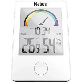 MEBUS Thermometer und Hygrometer Innen Weiß 11130