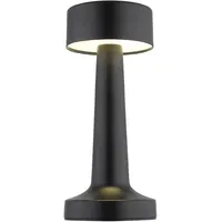 GLOBO Tischlampe Tischleuchte schwarz Touchdimmer Akkulampe LED H 21cm
