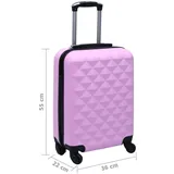 vidaXL Hartschalen-Trolley 4-Rollen 36 cm / 22 l rosa