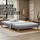 Homestyle4u Polsterbett 160 x 200 cm Grau