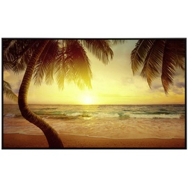 Papermoon Infrarotheizung Tropischer Strand Sonnenaufgang«, Matt-Effekt - bunt