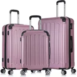 Flexot® F-2045 | 3er Kofferset, Reisekoffer Set, Größen M Handgepäck, L & XL Trolley, Hartschalenkoffer, robust, 360° Rollen, Reisegepäck, Ko...