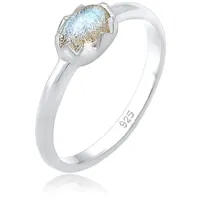 Elli Ring 925 Sterling Silber Verlobungsring in Silber | Gr.: 56