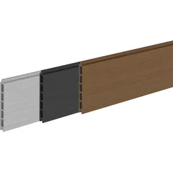 Zaunbretter Laboe 179 x 14 x 2 cm - WPC Lamellen, Teak - vielseitife Zaunlamellen - Sichtschutz Lamellen für Garten & Terrasse