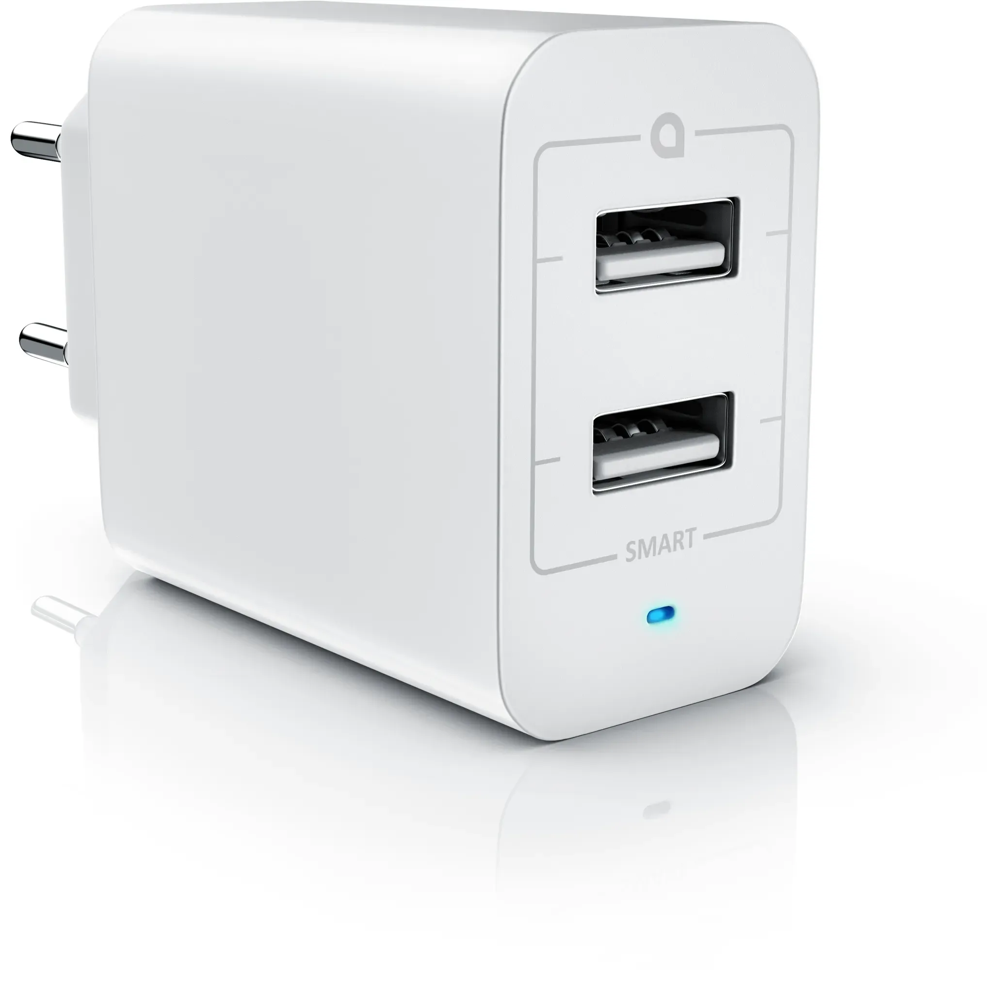 Aplic USB-Ladegerät 4800 mA, 2-Port Netzteil für Handy/Smartphone/Tablet, 4800mA - 2400mA je Port