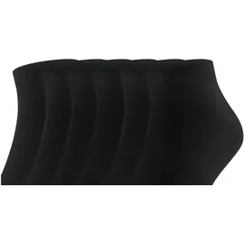 Falke Happy Sneakersocken 6er Pack Schwarz 43-46