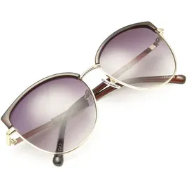 LASCANA Damen Sonnenbrille dunkelrot-goldfarben Gr.