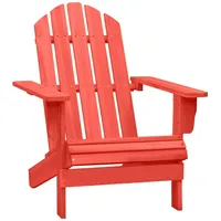 VidaXL Adirondack-Gartenstuhl Massivholz Tanne Rot