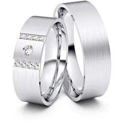 Trauringe Dessau 585er Weiflgold - 8476