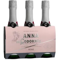 Anna de Codorníu Rosé - Cava Rosado Brut, Pinot Noir - Tripack 3 Miniflaschen 20cl