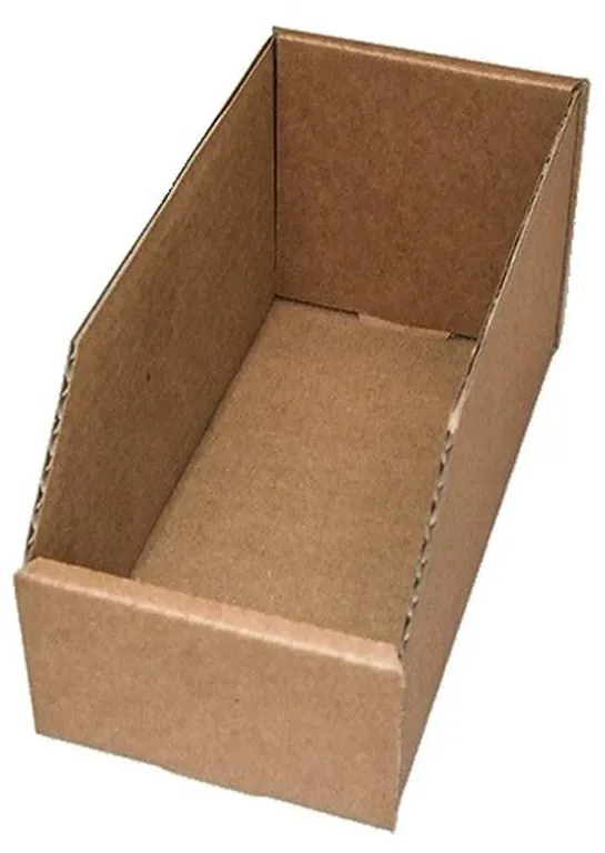 10 Stück Regalkarton braun 1-wellig Außenmaß 200 x 100 x 100 mm
