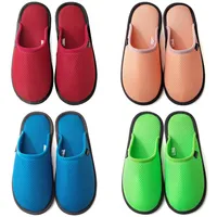 GURGER Gästehausschuhe Set Atmungsaktiv Rutschfest Waschbar Gästepantoffeln Hochwertige Besucher Hausschuhe Set für Gäste, 4er Set - 36/47 EU