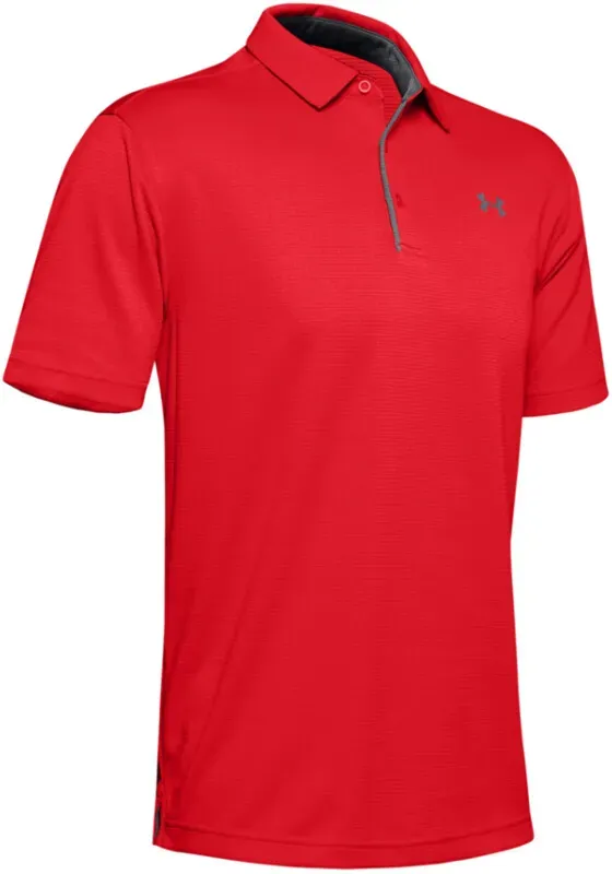 UNDER ARMOUR Tech Poloshirt Herren 600 - red/graphite/graphite 4XL