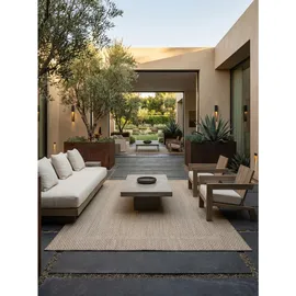KADIMA DESIGN Teppich, Outdoor ALSTER in Beige, einfarbig, 280 x 370 cm