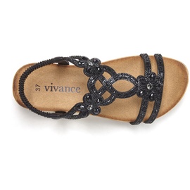 VIVANCE Sandale Damen schwarz Gr.41