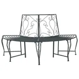 vidaXL Baumbank 160 x 80 x 89 cm Grau