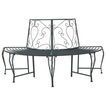 vidaXL Baumbank 160 x 80 x 89 cm Grau