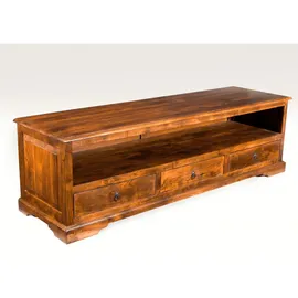 Massivmoebel24 Oxford Lowboard 175x50x53 cm Honig Massivholz