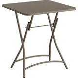 Essentials Breeze Bistro Klapptisch 60 x 60 x 74 cm braun