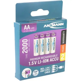 Ansmann Mignon AA 2000 mAh 4 St.