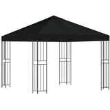 vidaXL Pavillon 3 x 3 m Schwarz