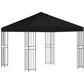 vidaXL Pavillon 3 x 3 m Schwarz