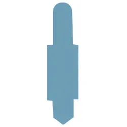 HAMELIN Stecksignale, hellblau, PVC, 15 x 55 mm