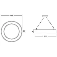 Brumberg 13830164 13830164 LED-Pendelleuchte LED ohne Silber