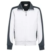 Hakro Sweatjacke Contrast Performance 477-01 Weiß