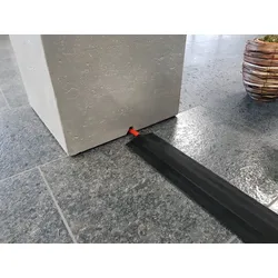 Gardenforma Schwellenprofil für Gasleitung bis D = 1,5cm schwarz