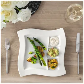 Villeroy & Boch Grillteller 27 x 27 cm weiß 4er Set