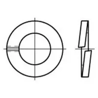 Hörger & Geßler Federring DIN 127 B 80 Federstahl 1 Stück