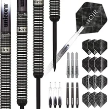 Unicorn Information System Unicorn Steeltip Profi Dartpfeile Set | Gary 'The Flying Scotsman' Anderson Noir | 90% Tungsten Barrels mit schwarzer Titanbeschichtung | 25g