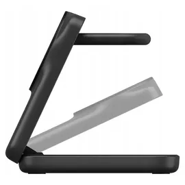 Belkin UltraCharge faltbare magnetische 3-in-1-Ladestation mit Qi2 25W schwarz, eckig