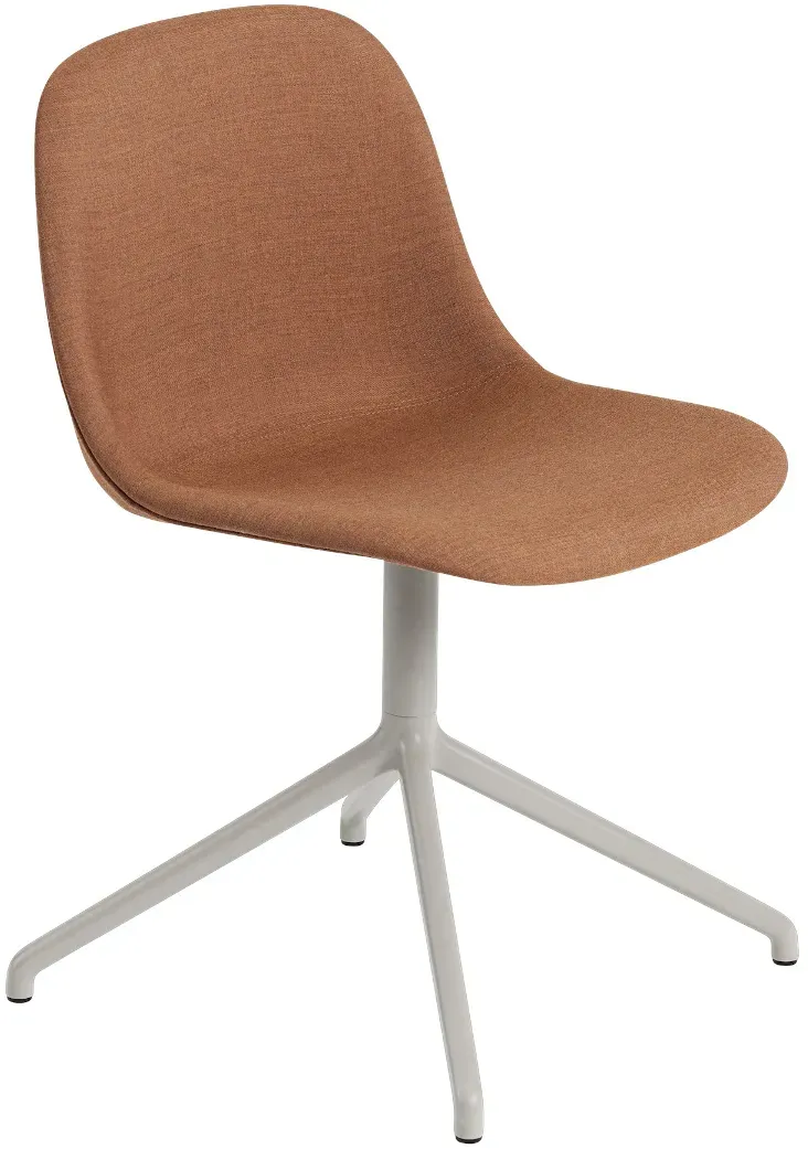 Muuto Fiber Side Chair, swivel base, remix 452 / grau