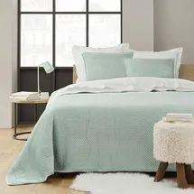 Douceur d'intérieur douceur d ́intérieur Bettüberwurf, Grün, Textil, 240x220 cm, Schlaftextilien, Bettwäsche, Tagesdecken