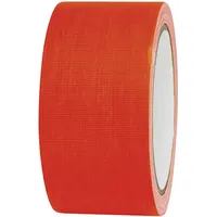 TOOLCRAFT 80FL5025OC 80FL5025OC Gewebeklebeband 80FL5025OC Neonorange (L x B)