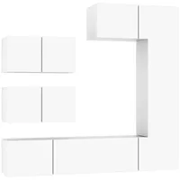 VidaXL 6-tlg. TV-Schrank-Set Weiß Holzwerkstoff