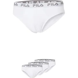 Fila MAN BRIEF unifarben weiß L 3er Pack