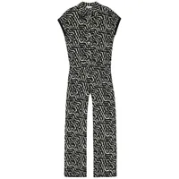 STREET ONE Gemusterter Jumpsuit - 36W / 30L