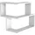 moebel17 Wandregal Bulut 59,5 x 55,4 x 45 cm Weiß
