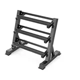 OUNUO Kurzhantelständer Verstellbarer Hantelständer Belastbarkeit 300 kg, 3 Regal schwarz