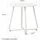 Homestyle4u Beistelltisch Ø 45 x 44,5 cm Weiß